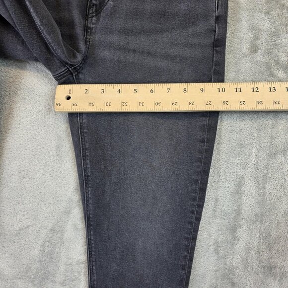 American Eagle Mom Jeans Womens Size 0 Gray Tapered Stretch Denim Ankle Pants - Picture 6 of 11